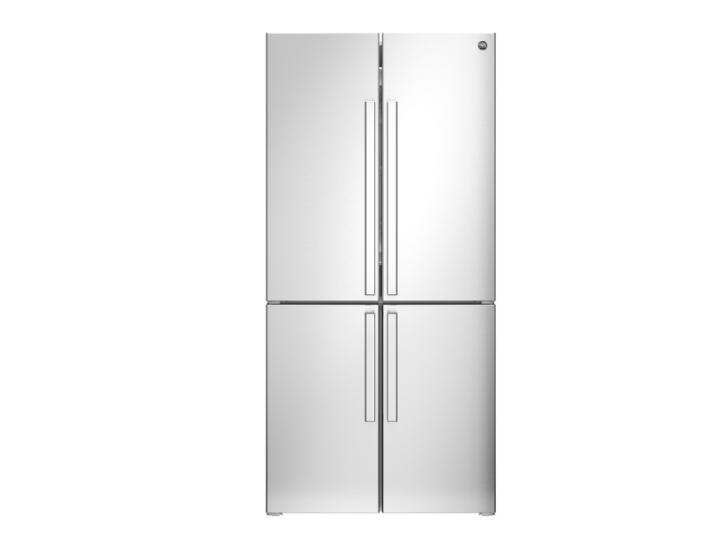 84 cm freestanding cross-door refrigerator stainless steel